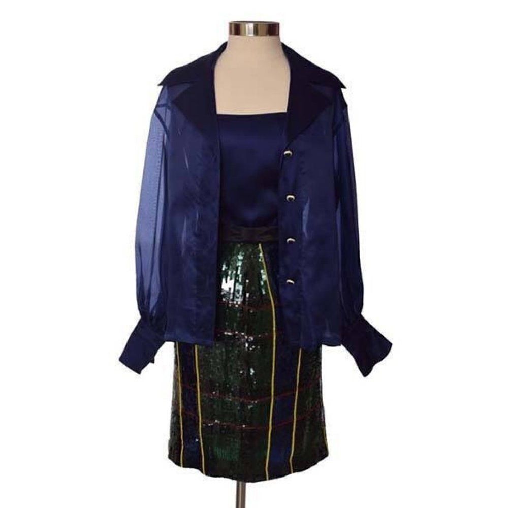 100% Authentic Escada Couture Cocktail Skirt Suit  Size 40 US 10